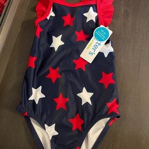 Size 3T star spangled swimsuit and cover up